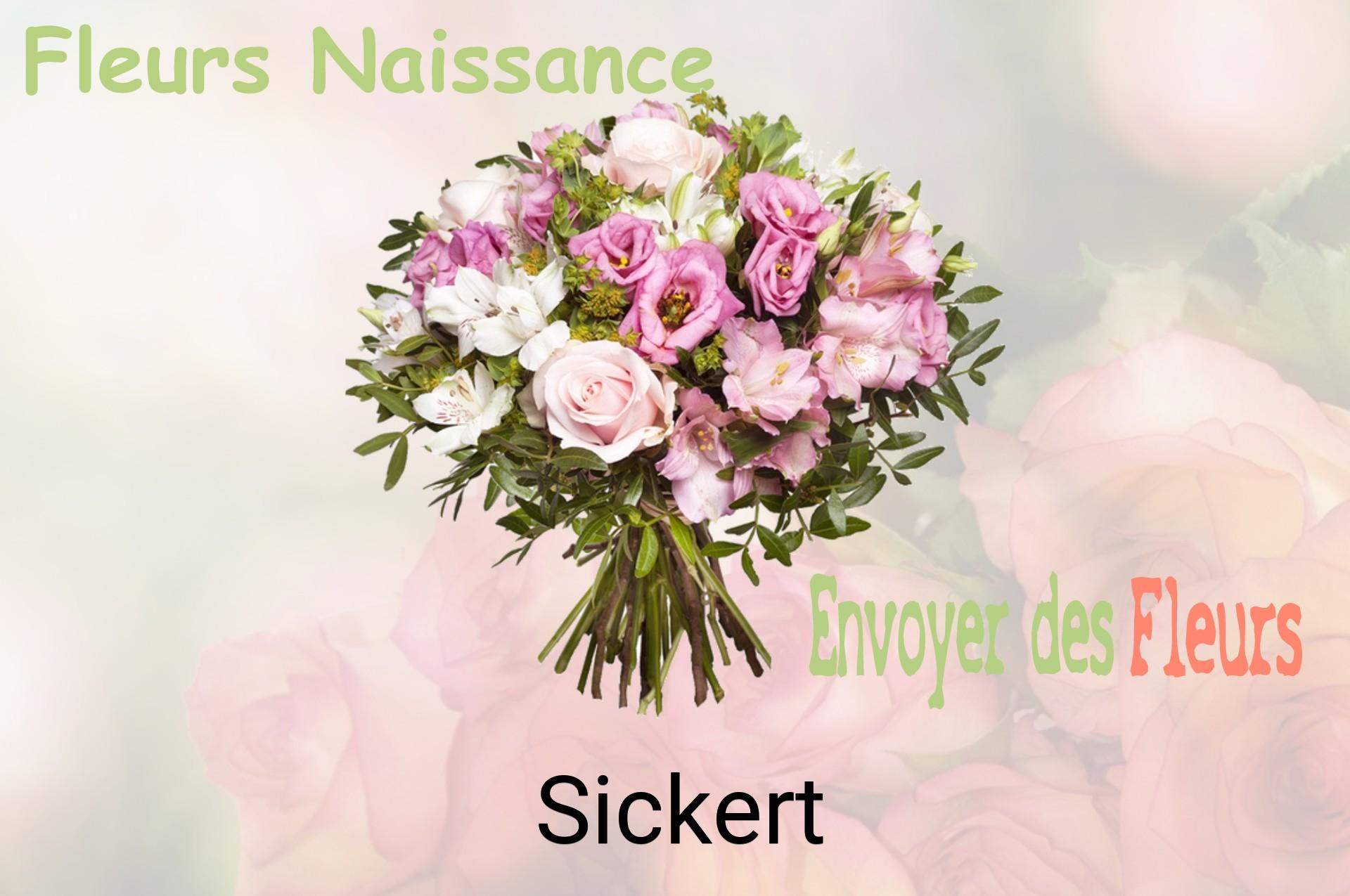 Bouquet de fleurs de naissance livré à Sickert