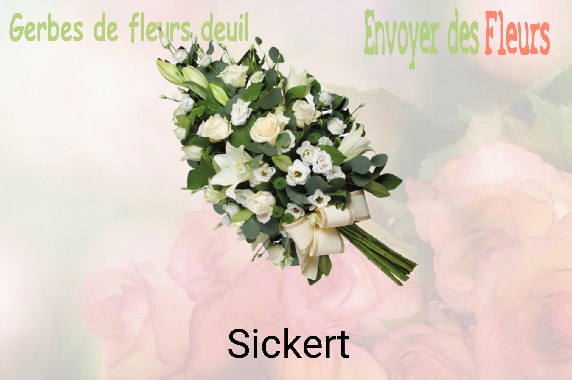 Gerbe de fleurs de deuil livrée à Sickert